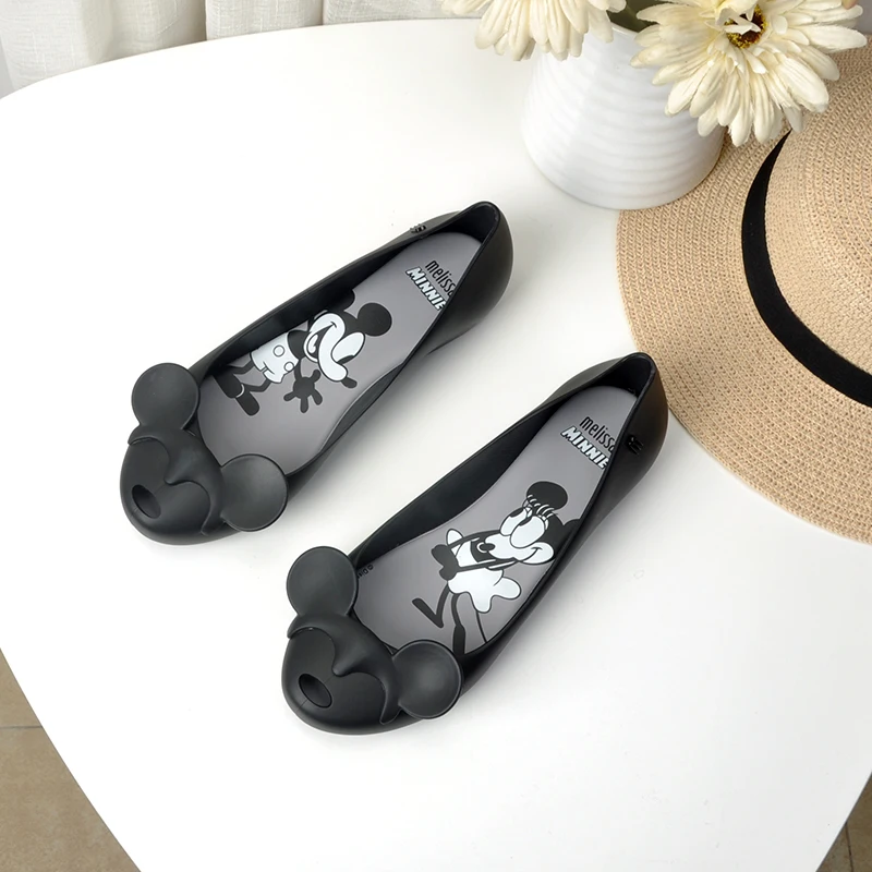 Высококачественные сандалии melissa jelly sandalias minnie ; женские летние пляжные сандалии на плоской подошве для женщин; обувь мелисса