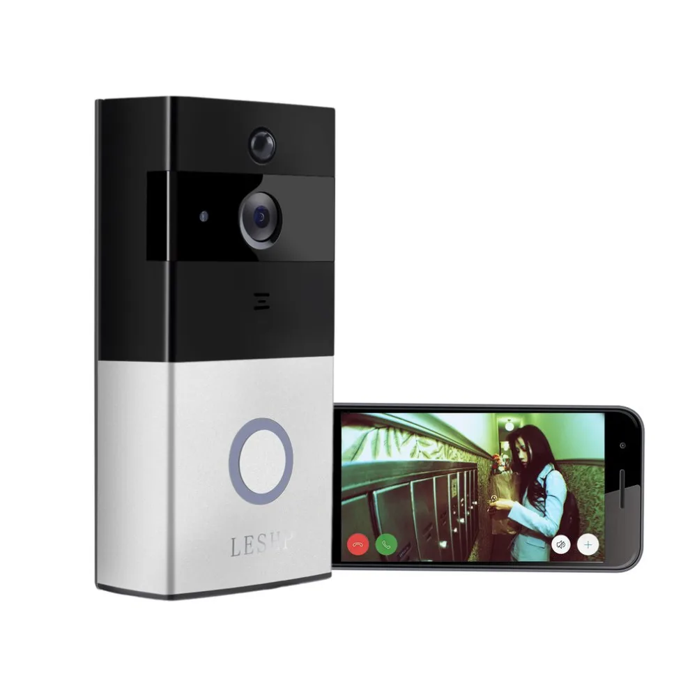 

1080P Wireless WiFi Battery Ring Video Doorbell HD 2.4G Phone Remote PIR Motion Two-way Talk Home Alarm Security