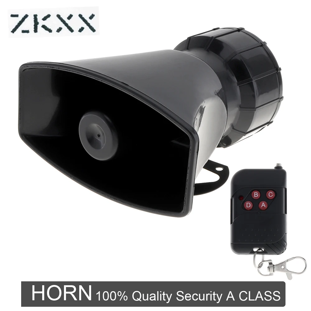 12V 100W 7 Sounds Loud Auto Car Warning Alarm Police Fire Siren Horn