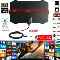 350 миля диапазонная антенна ТВ цифровая HD Skywire антенна цифровая HD tv 1080 P Внутренняя