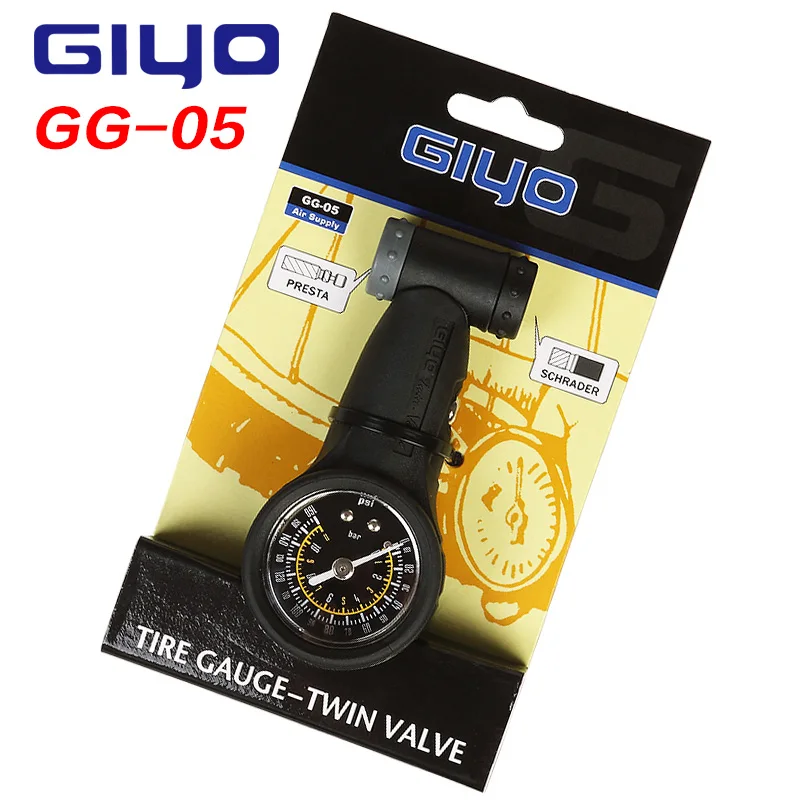 Шинный манометр Giyo для велосипеда клапаны Schrader Presta Воздушный 160 PSI