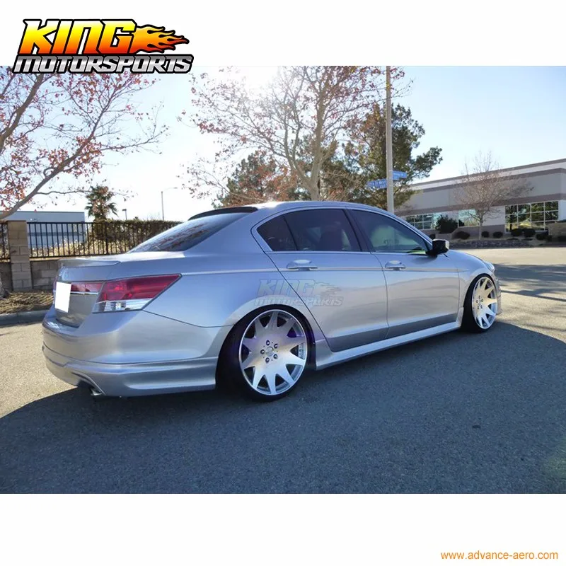 Для 08-12 Honda Accord Sedan 4Dr оригинального стиля полипропиленовые боковые юбки PP Global по всему миру