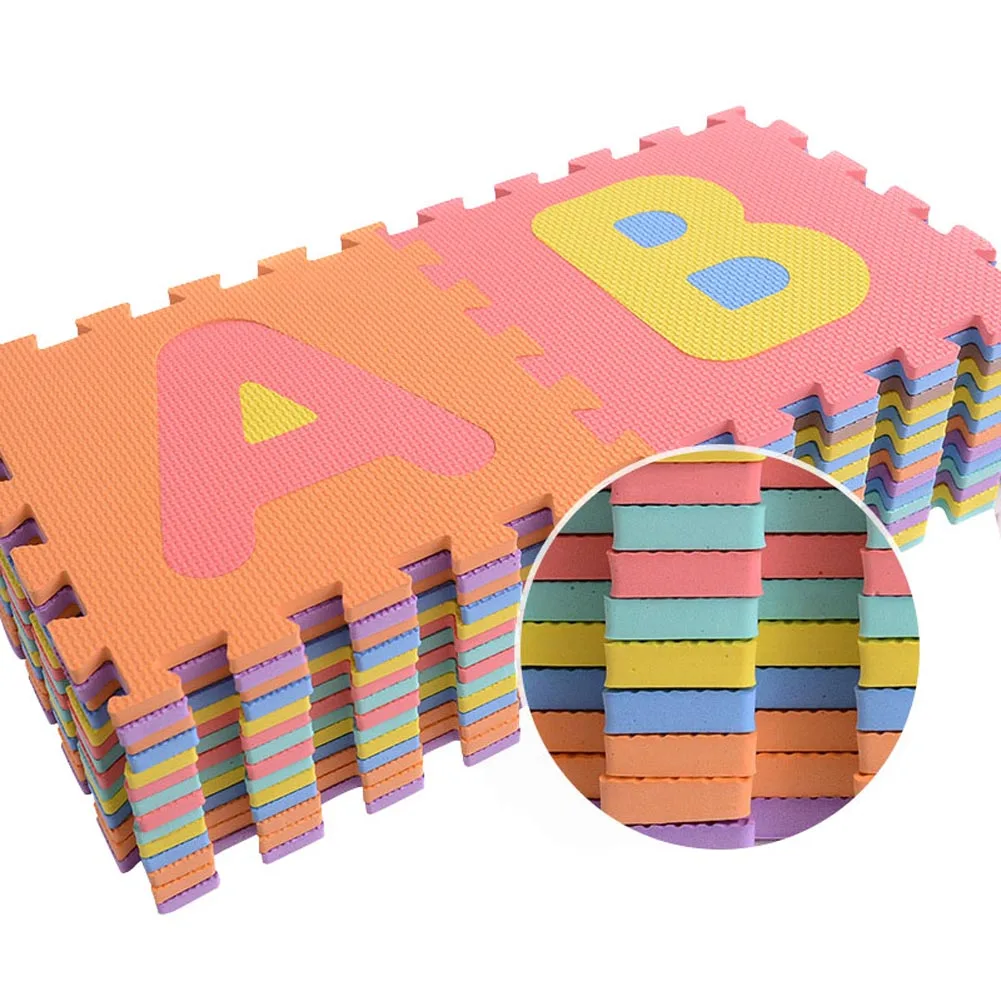 

Kid's Multicolored Numbers Puzzle Play Mat EVA Drop-proof Moisture-proof Bubble Mat @ YJS Dropship