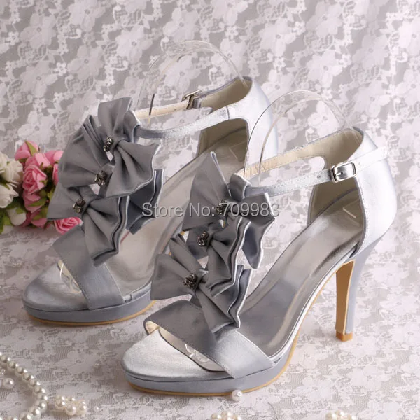 grey colour heels