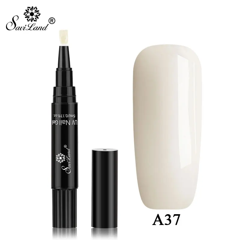 Новейшая ручка для ногтей от Saviland, 58 цветов, гелевая Лаковая ручка для ногтей, Модный Блестящий УФ-лак для ногтей DIY, Гель-лак для ногтей - Цвет: A37