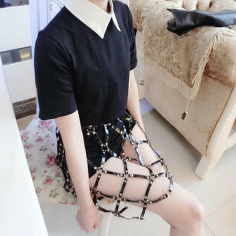 Женский кожаный ремень в стиле панк готика с заклепками|belt strap|belt punkbelt body |