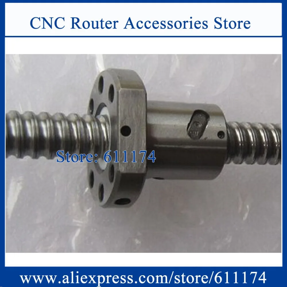 SFU1605 ball screw L300mm BK/BF12 end machined + 1605 METAL DEFLECTOR