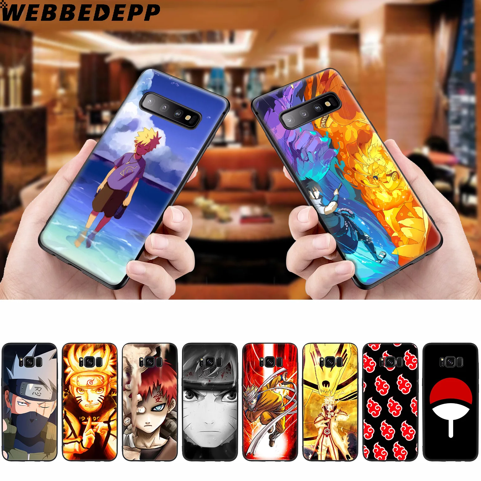 WEBBEDEPP Uchiha clan Naturo мягкий чехол для Samsung Galaxy S10 S10e S9 S8 Plus S7 S6 Edge &amp J6 2018 Note 10 9 8 |