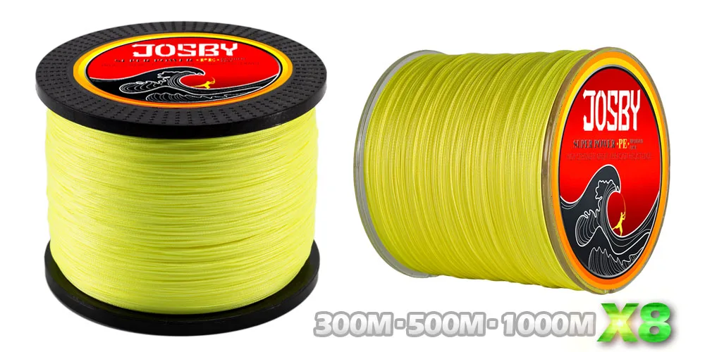 JOSBY 4 подставки 8 подставки 300 м 500 м 1000 м Multifilament PE плетеная леска 10LB-80LB сильная Японская Технология