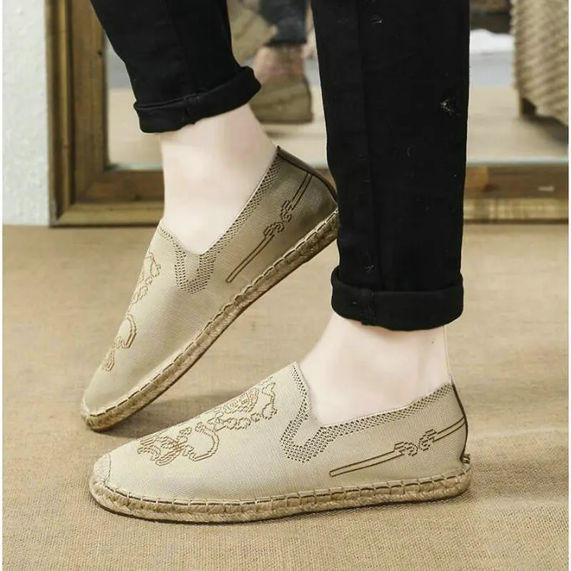 

Hemp Canvas Women Casual Shoes Flat Heels Espadrille Fisherman Shoes Girl Flats Plimsolls boat loafers Drving shoes LF-3434
