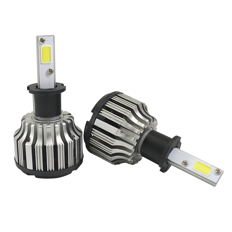 

2 PCS plug&play h1 led car light h3 led 12v hb3 hb4 880/881 H4  cob headlight fog DRL automotive led bulb xenon for lada granta