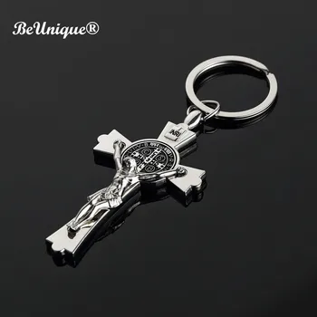 

Catholic Cross key chain zinc alloy Novelty key ring Religious Goods Pendant Metal keychain Mexico Church Events popular gifts