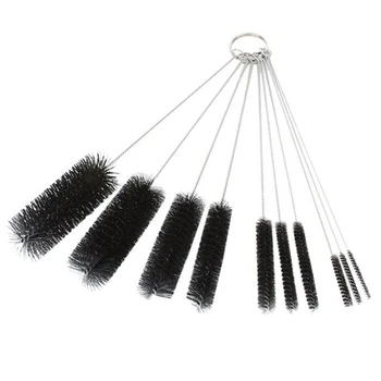 

10PCs/Set Nylon Cleaning Brush Kettle Spout Brush Bottle Tube Brush Teapot Nozzle Brush