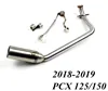 Slip On For Honda PCX 125 PCX 150 PCX125 2022 2010 - 2016 Motorcycle Exhaust Modified Front Connection Mid Link Pipe ► Photo 2/6