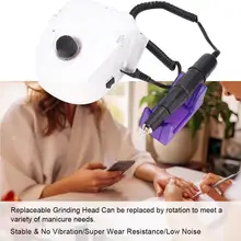 45000 об./мин Электрическая дрель для ногтей перезаряжаемый Педикюр Маникюр Полирующий гвоздь инструмент для искусства b