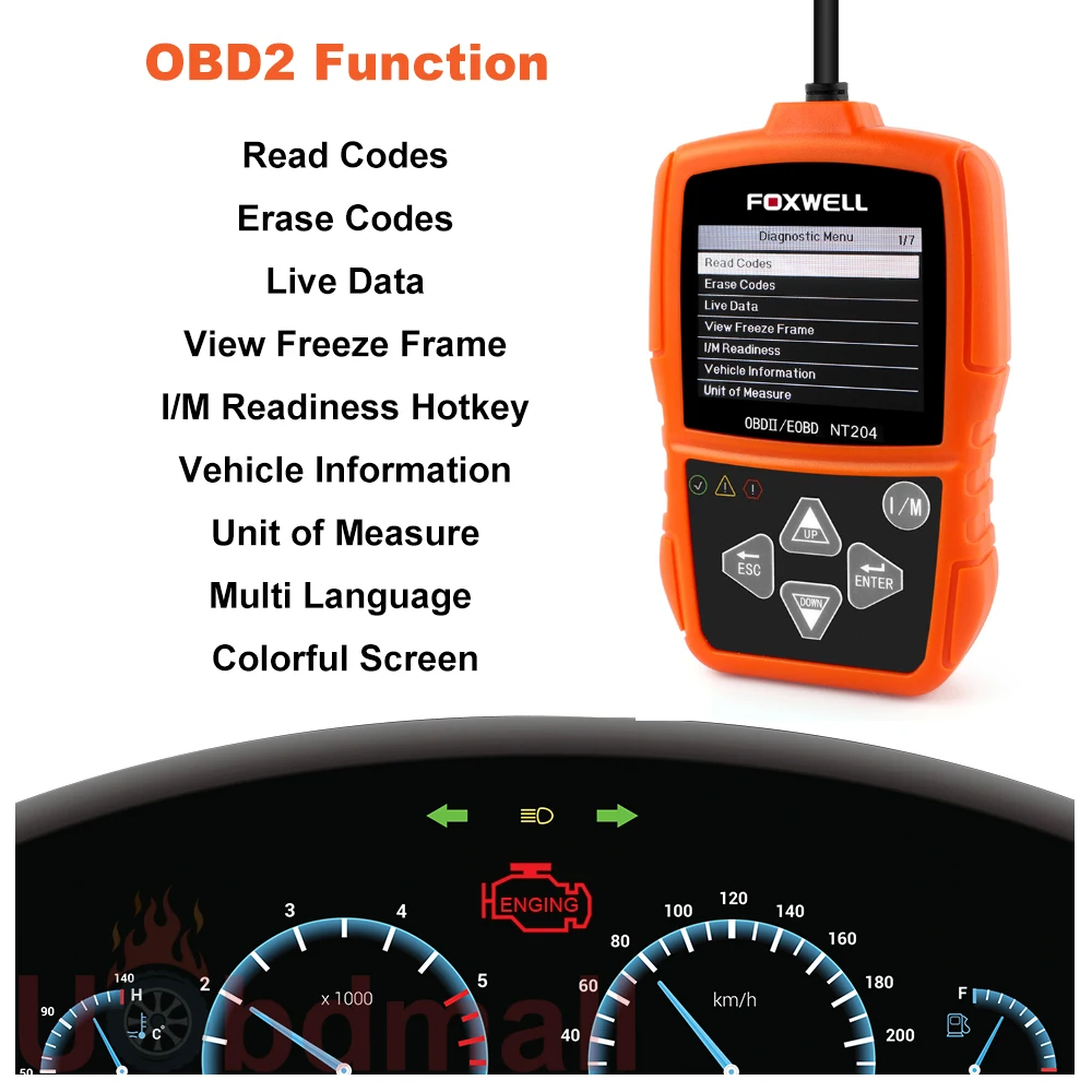Купить автомобиль диагностические-инструмент фоксвел nt201 кабель obd2 ...