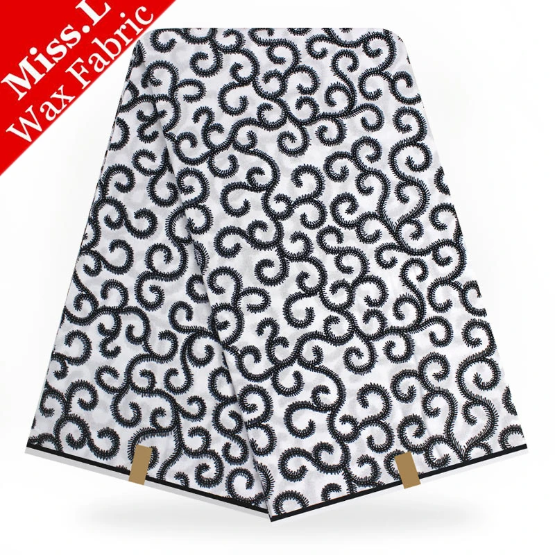 

NEW Guarantee Solf Wax 100% Cotton African Printing Wax Fabric 6 Yards/Pcs Veritable Ankara Wax High Quality Real Wax For Sewing