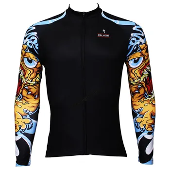 

Cool dog arm classic mountain bike jerseys for winter long sleeved bike riding jerseys unique for mens