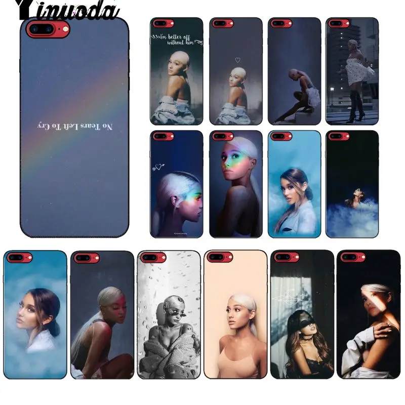 

Yinuoda No Tears Left To Cry ariana grande TPU Soft Black Phone Case for iPhone 8 7 6 6S Plus 5 5S SE XR X XS MAX Coque Shell