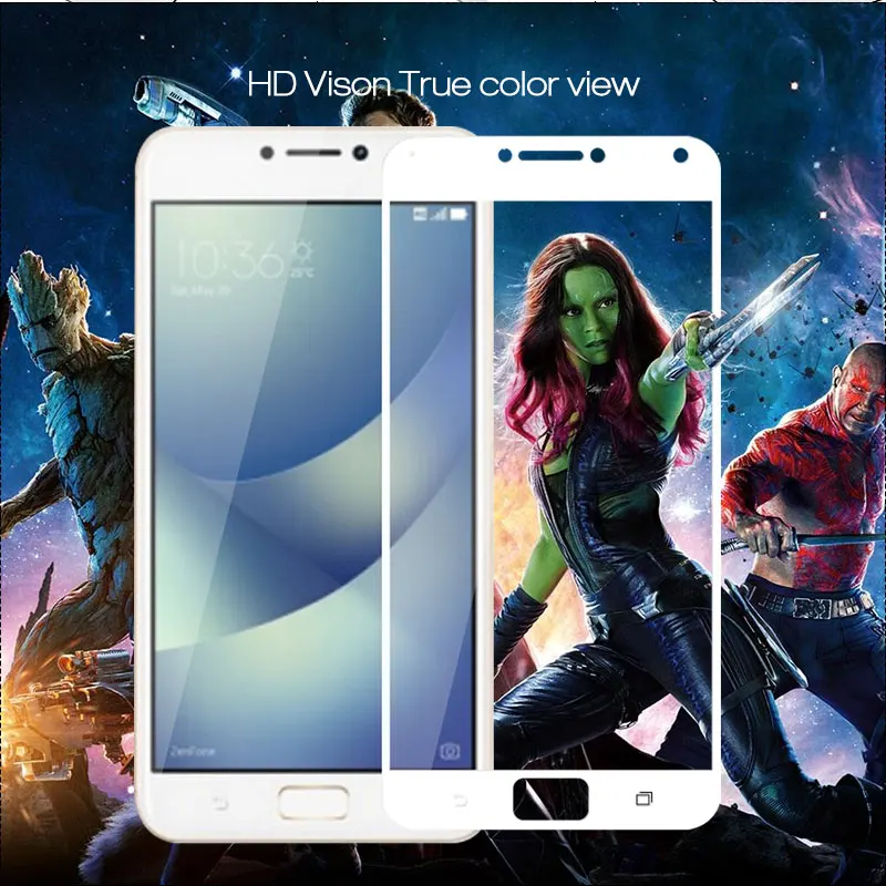 Для Asus Zenfone 4 Max ZC554KL Защитная пленка для экрана полное покрытие закаленное стекло