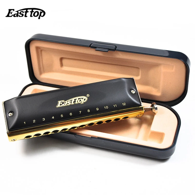 Instrumento de Música Easttop Pente Cromático Buracos 48 Tons c Chave Profissional Armónia Cromática Boca Ogan Madeira Abs 12 - Image 2
