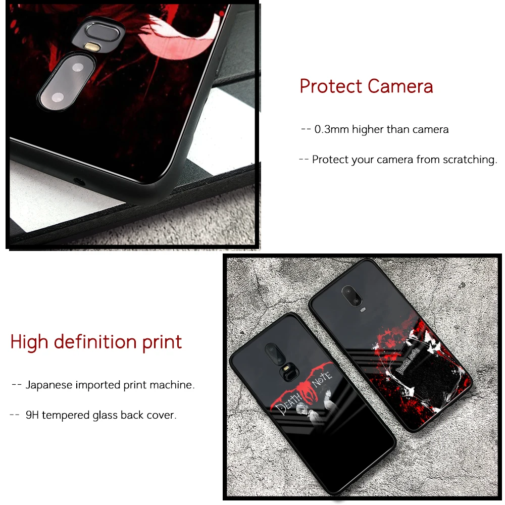 Чехол Finder для OnePlus 7 чехол Death Note One Plus pro задняя крышка из закаленного стекла 1 + 6T 6t
