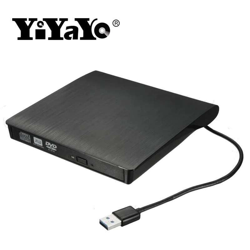 YiYaYo USB 3,0 Внешний Оптический привод CD/DVD диска с многократной записью компакт-дисков DVD Встроенная память плеер Портативный писатель для MAC ноутбука window10/iPhone 7 Plus/8+ диск мешок