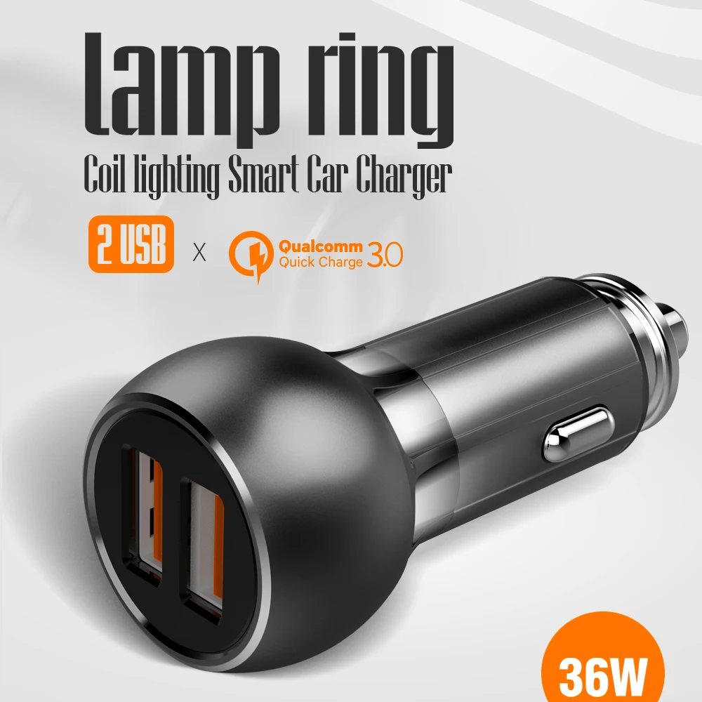 Автомобильное зарядное устройство LDNIO C503Q Quick 3 0 продается с кабелем USB Type c для