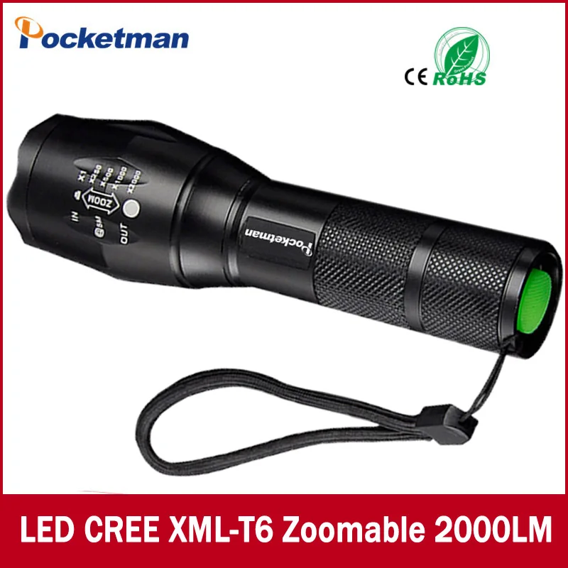 

2018 NEW Waterproof Flashlight XM-T6 Led Flashlight High Powerful 18650 Strong Light E17 Torch lanterna led free shipping