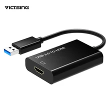 VICTSING USB 3.0 Male to HDMI Female Adapter Converter Cable Support Windows, Mac for Monitor Projector HDTV