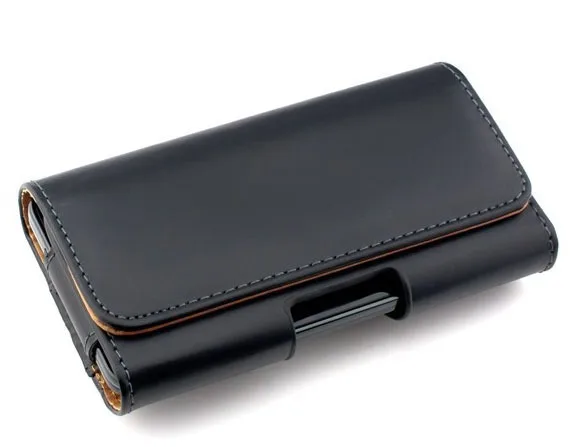 Black Leather Belt Clip Pouch Cover Case For iPhone 6 Plus 5.5&quot LG G3 G4 Samsung Galaxy Note 2 3 4 Oneplus One Xiaomi Redmi |