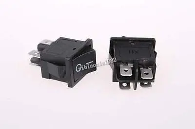 

100 Pcs x 4 Pin On-Off 2 Position DPST Boat Rocker Switches 10A/125V 6A/250V AC