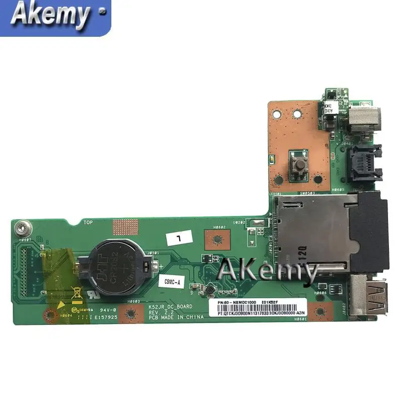 Аудиоплата XinKaidi Original Для ASUS K52 K52J K52JR K52JC K52DR X52F K52F X52J DC 60 nxmdc1000 100% тестирование