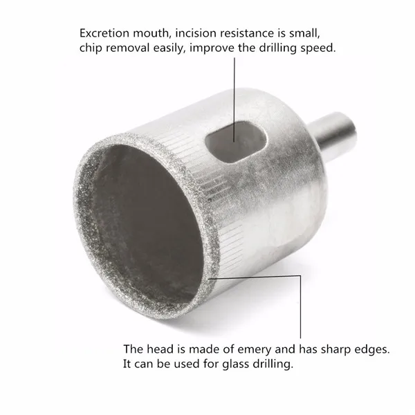 14 шт./компл. 3-70 мм алмазной пилы сверло инструмент для Керамика фарфор Стекло Мрамор Diamond отверстия пилы сверла