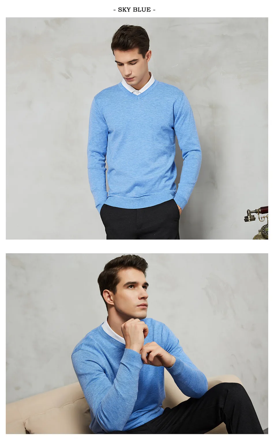 14Colors MuLS 2019 Spring Cashmere Wool Sweaters Men Pullover Women Thin Knit Autumn V-Neck Male Sweater Jumpers Female knitwear 12