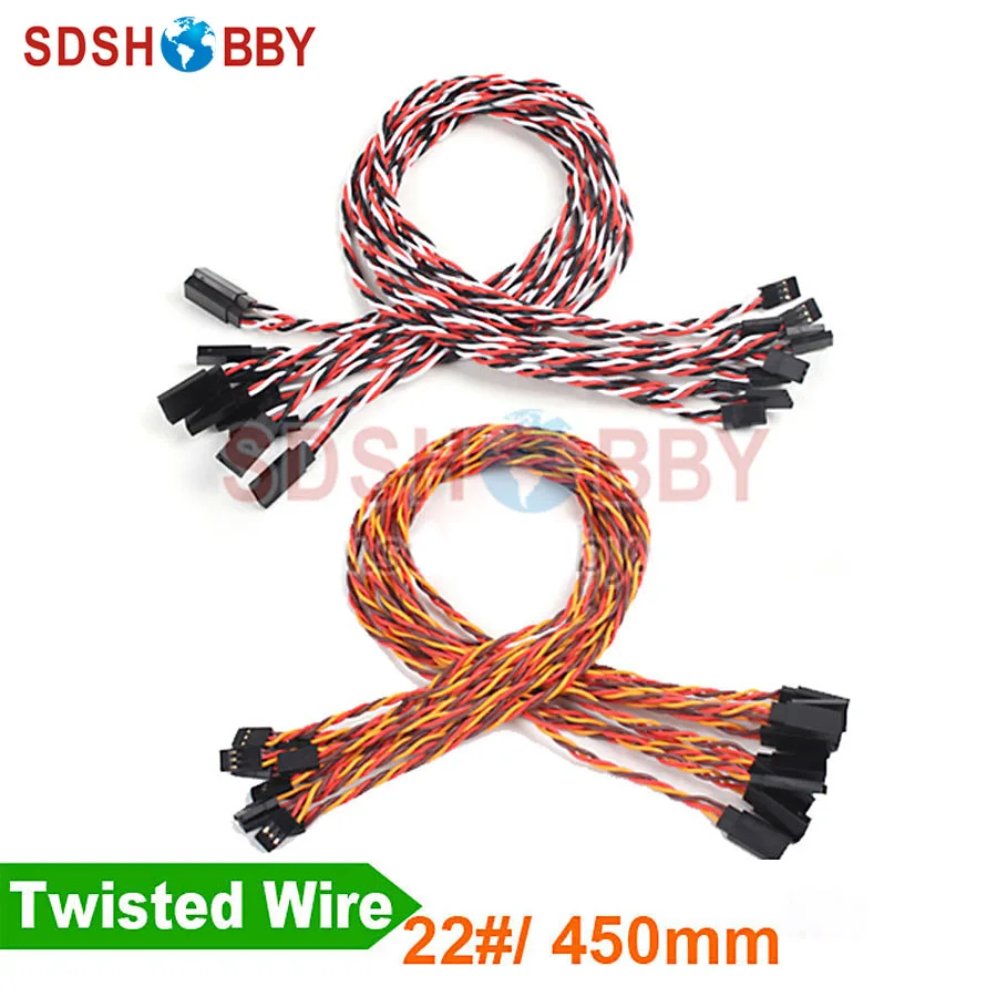 10 шт * Сверхмощный 22 # /22AWG сервоскрученный провод 450 мм|servo wire|wire servowire wire |