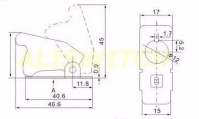 5X Авто переупаковка Foglight Переключить Swith с откидной крышкой лампы ORV внедорожник Racht гоночный автомобиль переключатели DIY 12 В 20A красные, синие светодиодный