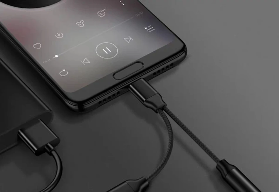 !ACCEZZ USB Type C Headphone Adapter For Huawei Mate 10 RS P20 Pro Xiaomi Mi6 8 Mix2S 3.5mm Jack Aux Adapter Charging Connector (10)