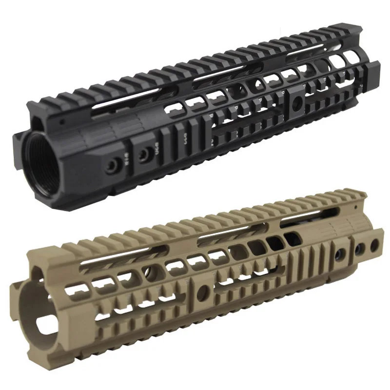 Hot Sale Tactical Handguard Rail System 10 inch handguard rail Mount for Airsoft AEG M4 /M16 AR-15 Black/ TAN Hot Sale Tactical Handguard Rail System 10 inch handguard rail Mount for Airsoft AEG M4 /M16 AR-15 Black/ TAN