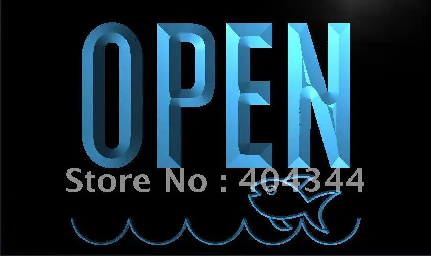 

LK736- OPEN Seafood Restaurant NEW LED Neon Light Sign