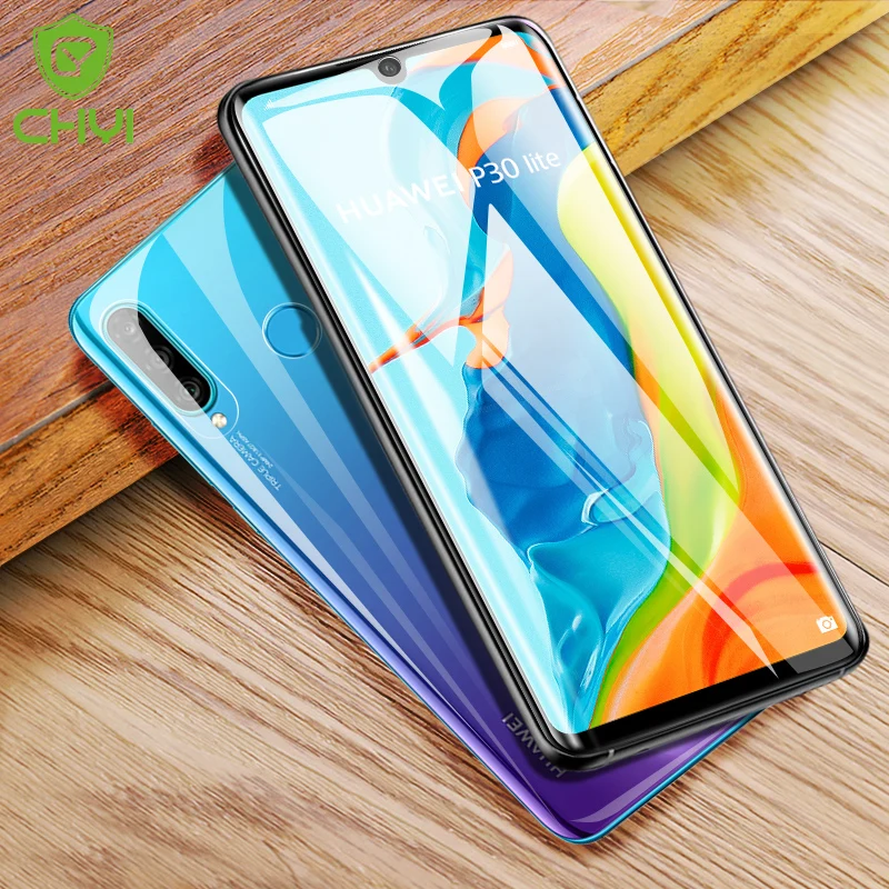 

CHYI 3D Curved Film For Huawei P30 lite Nova 4E Screen Protector Full Cover Nano Hydrogel Film With Tools Not Tempered Glass
