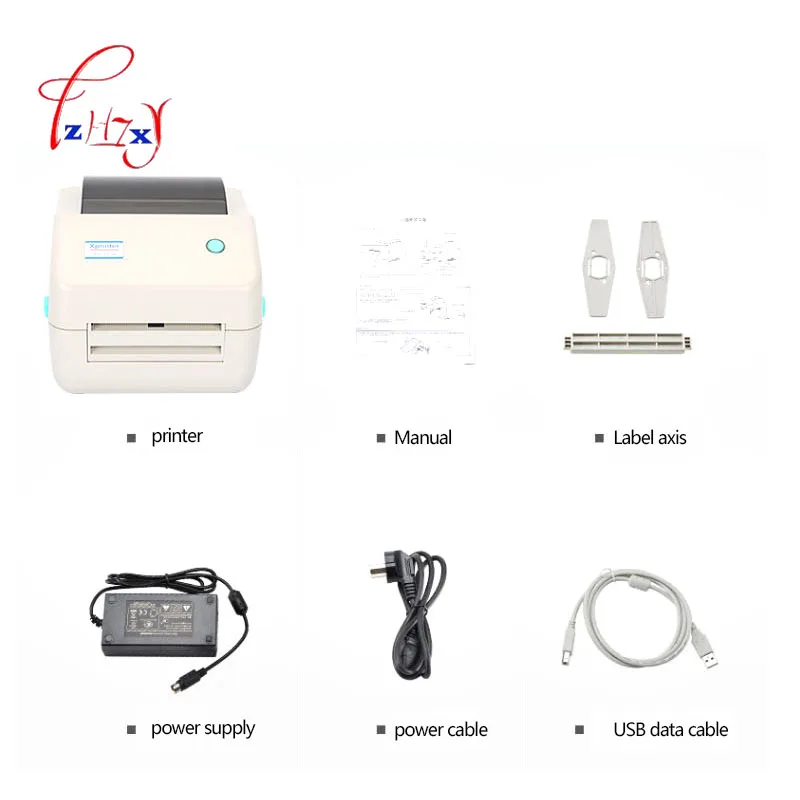 열전사 프린터 USB 바코드 라벨 프린터 바코드 프린터 바코드 프린터 인쇄 속도 110 메터/초 XP-450B 20mm-108mm1pc