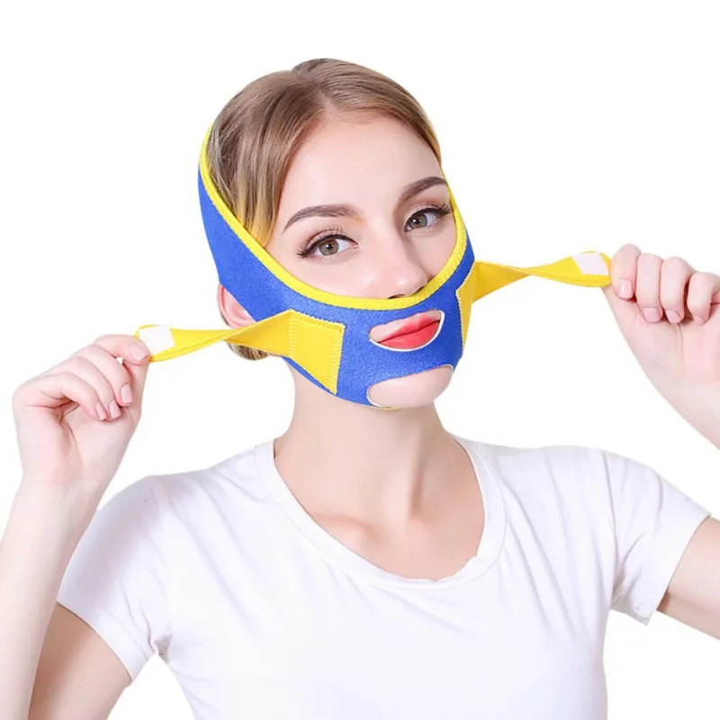 

Face V Shape Lift Massager Mask Belt Facial Massager Anti Wrinkle Reduce Double chin Bandage Face shaper 2019