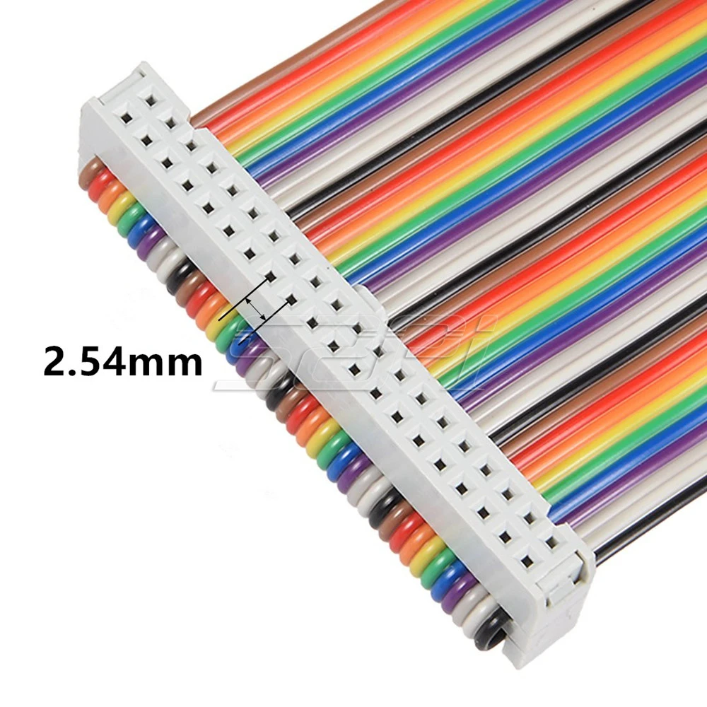 52Pi 3 шт, 19 см, 40 штифтов 40Pin Way GPIO шлейф в цветах радуги DIY для Raspberry Pi Model B/Модель B+/2/3 Модель B/4B