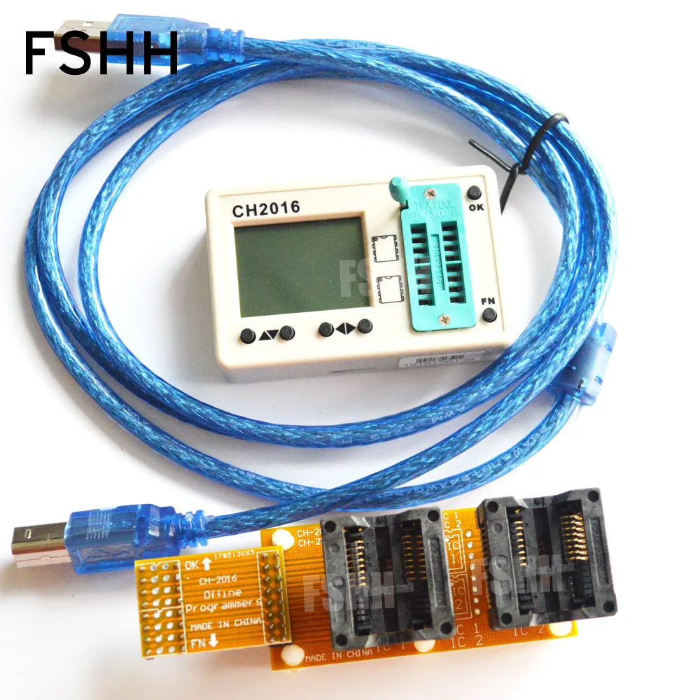 USB SPI FLASH programmer CH2016 +300mil SOP16+SOP16 test socket Production 1 drag 2 programmer USB SPI FLASH programmer CH2016 +300mil SOP16+SOP16 test socket Production 1 drag 2 programmer