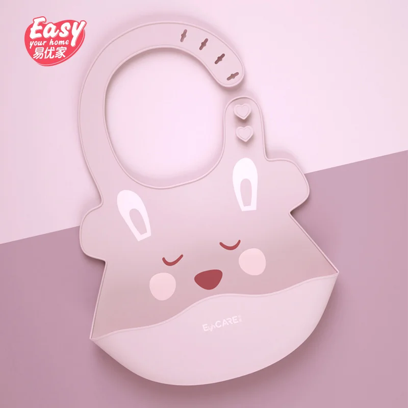 

FDA Approval Cute Animal Cartoon Waterproof Soft Silicone Baby Bib
