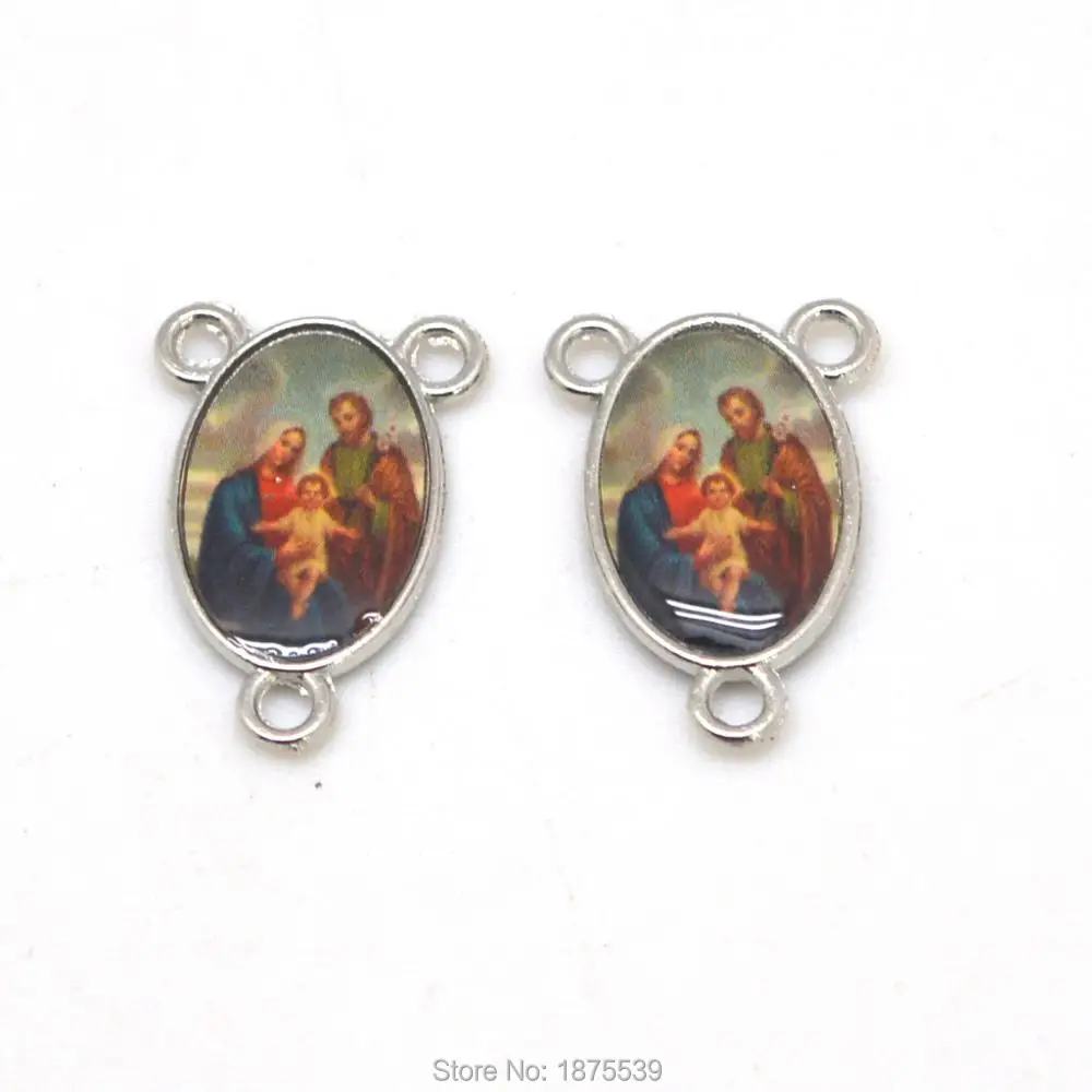 

Holy Family Rosary Center Medal Same Picture Two Side