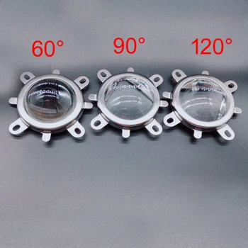 

60 90 120degree 44mm Glass Lens + Reflector + Fixed Bracket For 20-100W LED