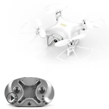2,4 г умный мини карманный Дрон стабильная карданный производительность Wifi FPV 480 P/720 P HD камера 360 градусов рулон с сумкой для хранения Квадрокоптер - Цвет: No camera white