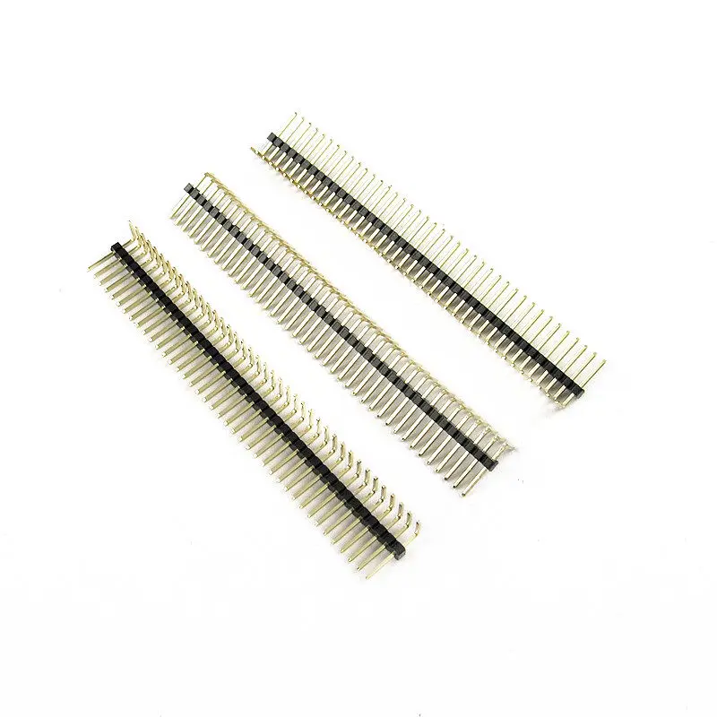 Штырьковый штырьк RA 10 шт. 1 27 мм 1x40p 1x50p Pitch 0 05 дюйма штырьковый штырь под прямым